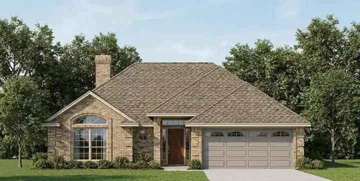 Traditional house plans 75-147 - front exterior, 1,322 sq ft, 3 bed, 2 bath house plans | Monster House Plans