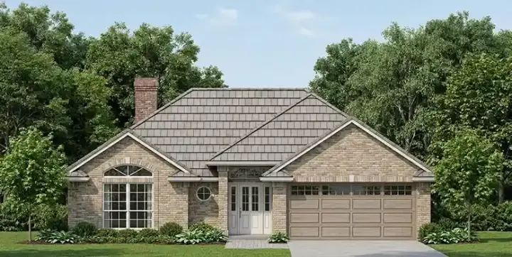 Traditional house plans 75-148 - front exterior, 1,324 sq ft, 3 bed, 2 bath house plans | Monster House Plans
