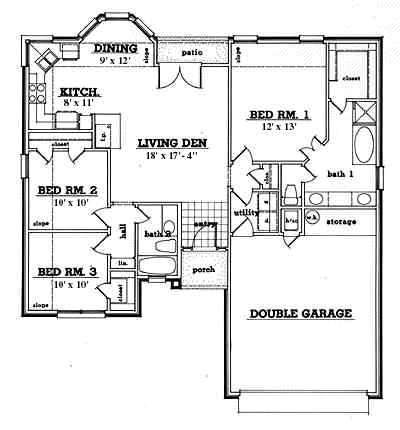 Main Floor Plan: 75-148