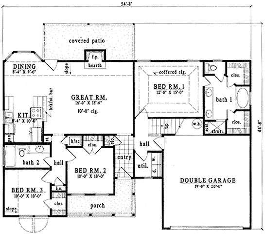 Main Floor Plan: 75-153