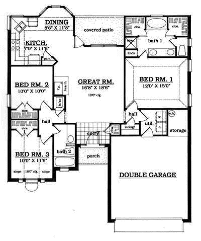 Main Floor Plan: 75-154