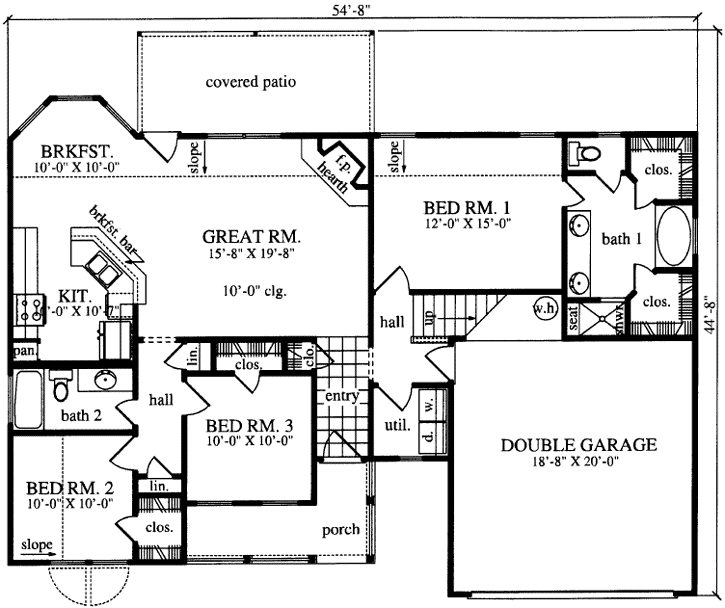 Main Floor Plan: 75-155