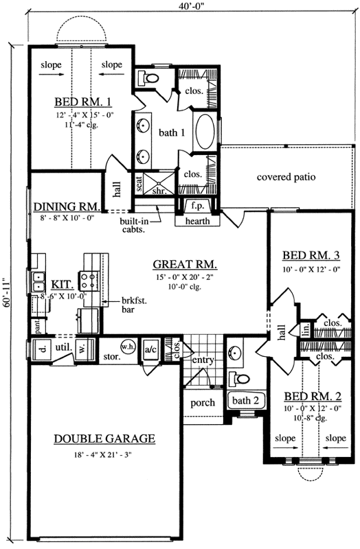 Main Floor Plan: 75-157