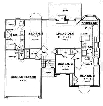 Main Floor Plan: 75-158