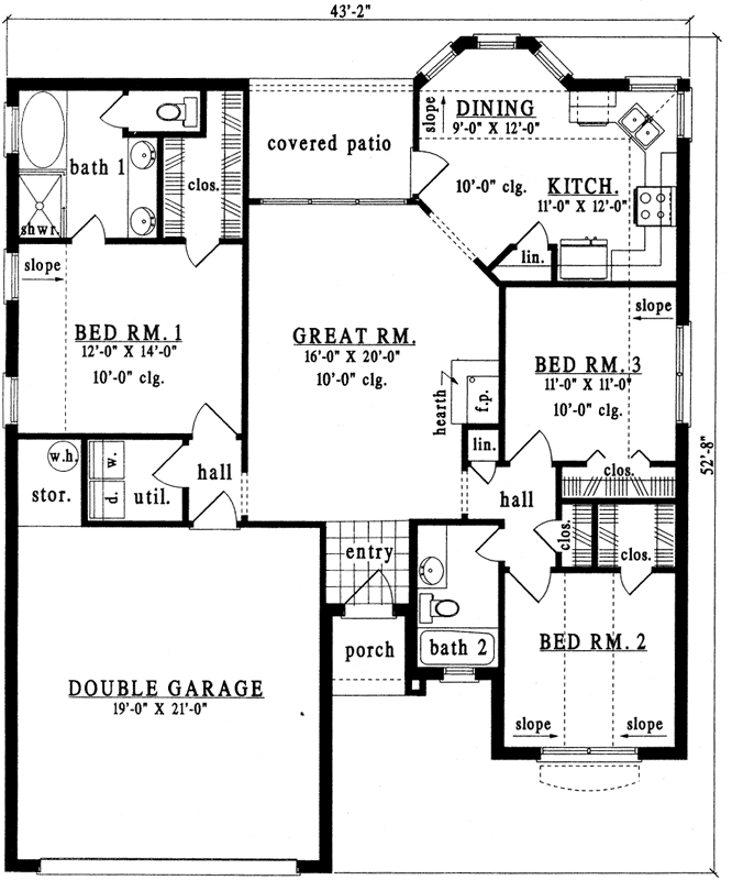 Main Floor Plan: 75-163
