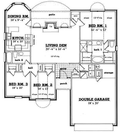 Main Floor Plan: 75-164