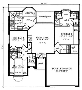 Main Floor Plan: 75-166