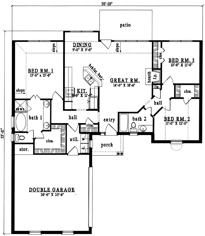 Main Floor Plan: 75-170