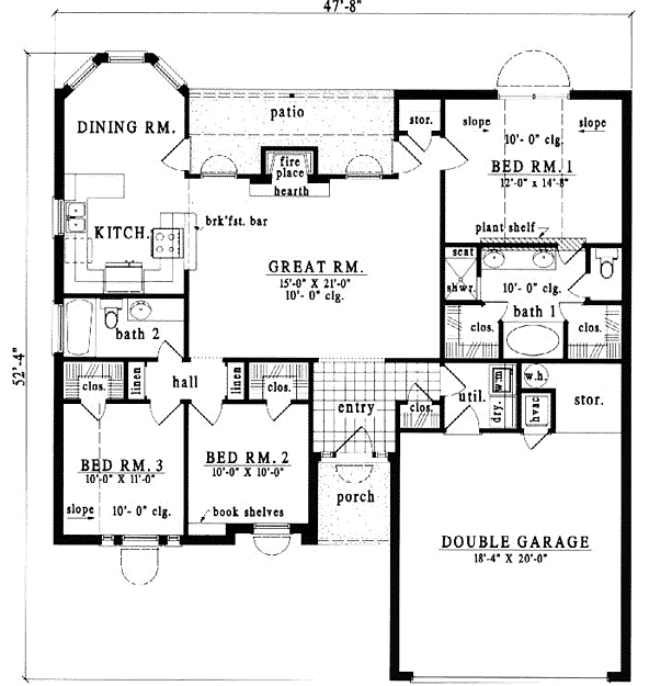 Main Floor Plan: 75-172