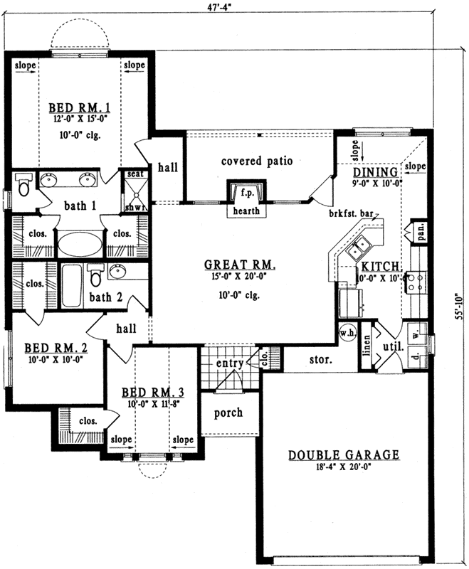 Main Floor Plan: 75-173