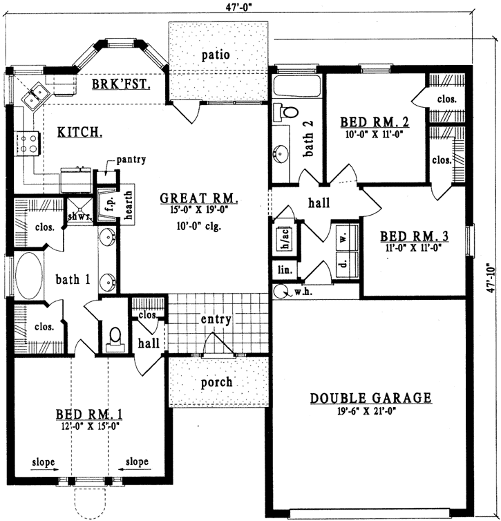 Main Floor Plan: 75-174