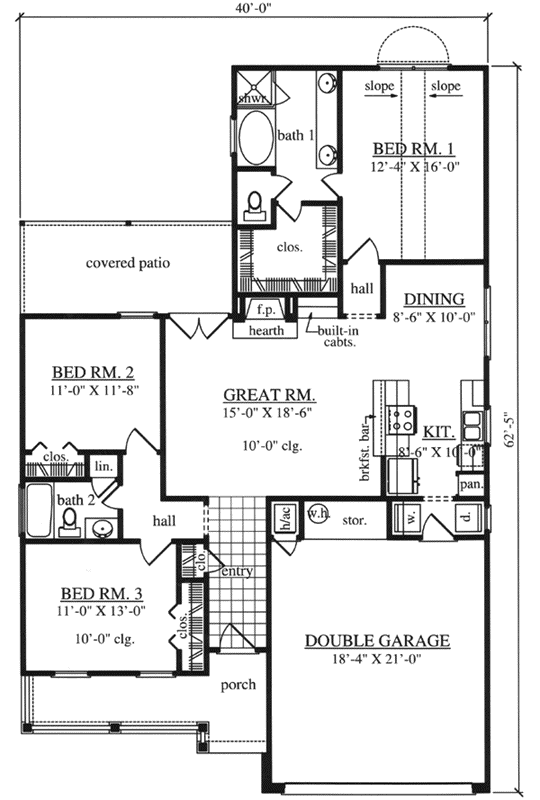 Main Floor Plan: 75-175