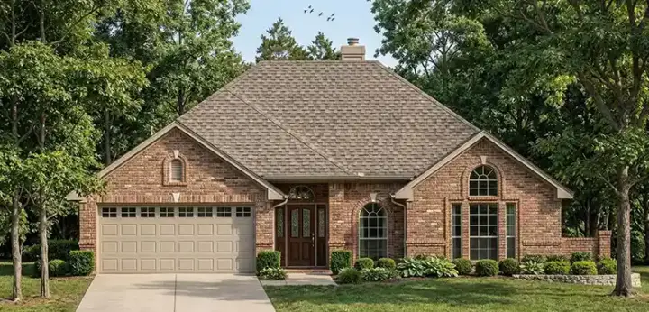 Traditional house plans 75-176 - front exterior, 1,435 sq ft, 3 bed, 2 bath house plans | Monster House Plans