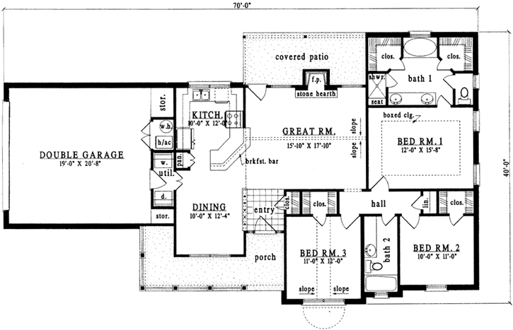 Main Floor Plan: 75-181