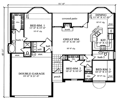 Main Floor Plan: 75-184