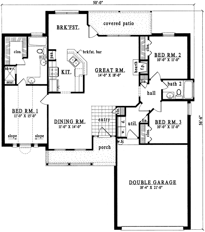 Main Floor Plan: 75-185