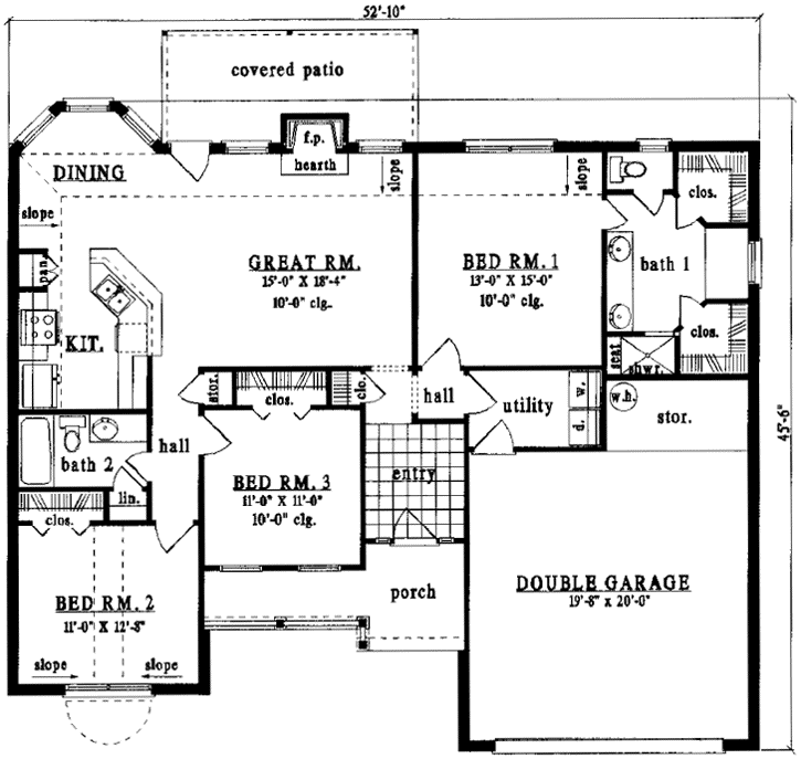 Main Floor Plan: 75-189