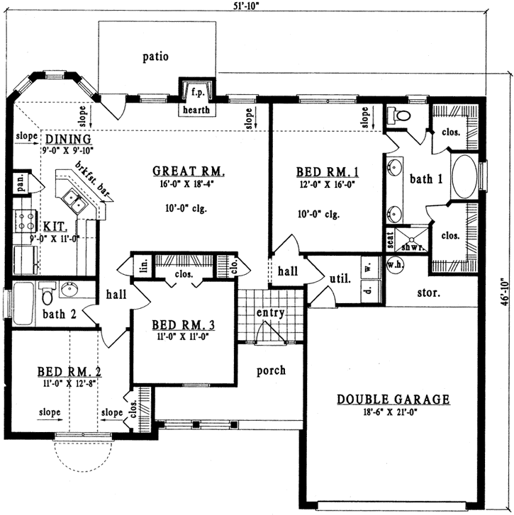 Main Floor Plan: 75-191