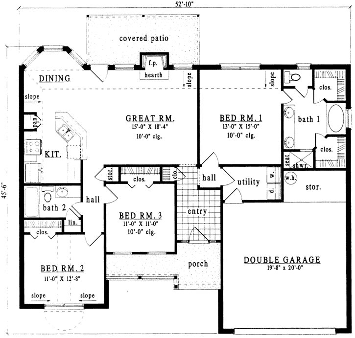 Main Floor Plan: 75-193