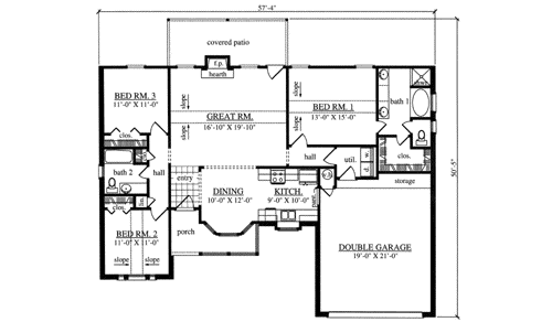 Main Floor Plan: 75-194