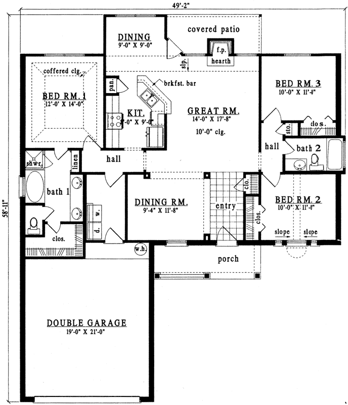 Main Floor Plan: 75-195