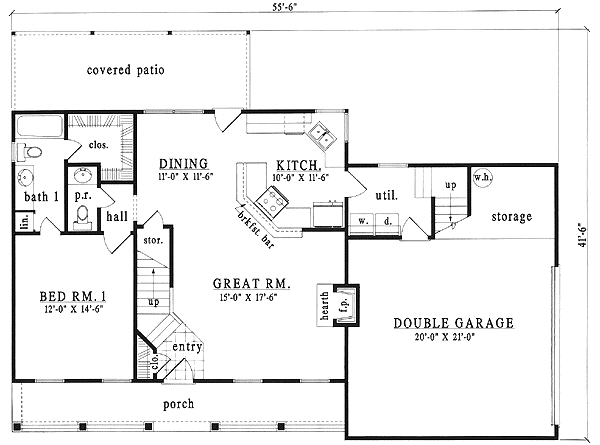 Main Floor Plan: 75-198