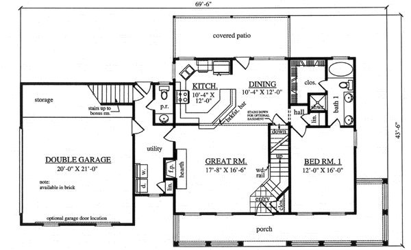 Main Floor Plan: 75-199