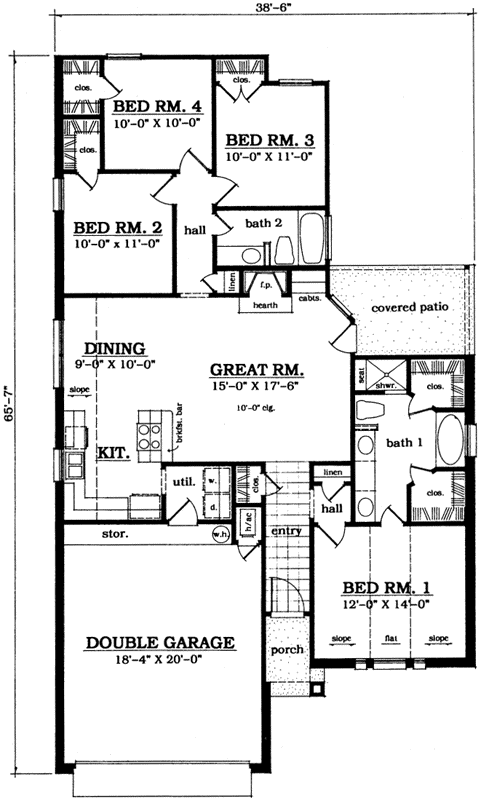 Main Floor Plan: 75-200