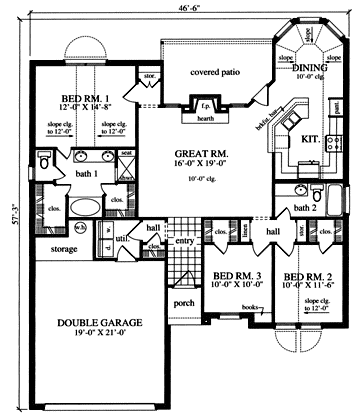 Main Floor Plan: 75-203