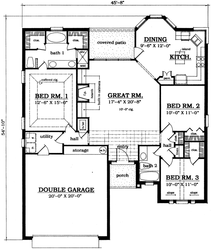 Main Floor Plan: 75-204