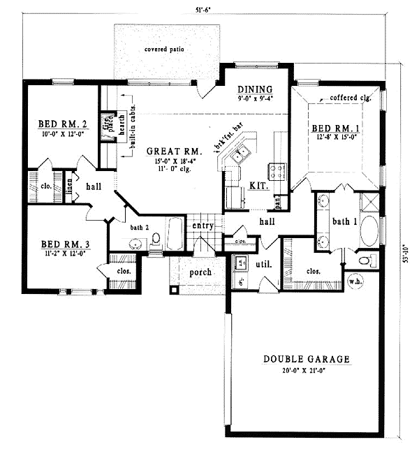 Main Floor Plan: 75-205