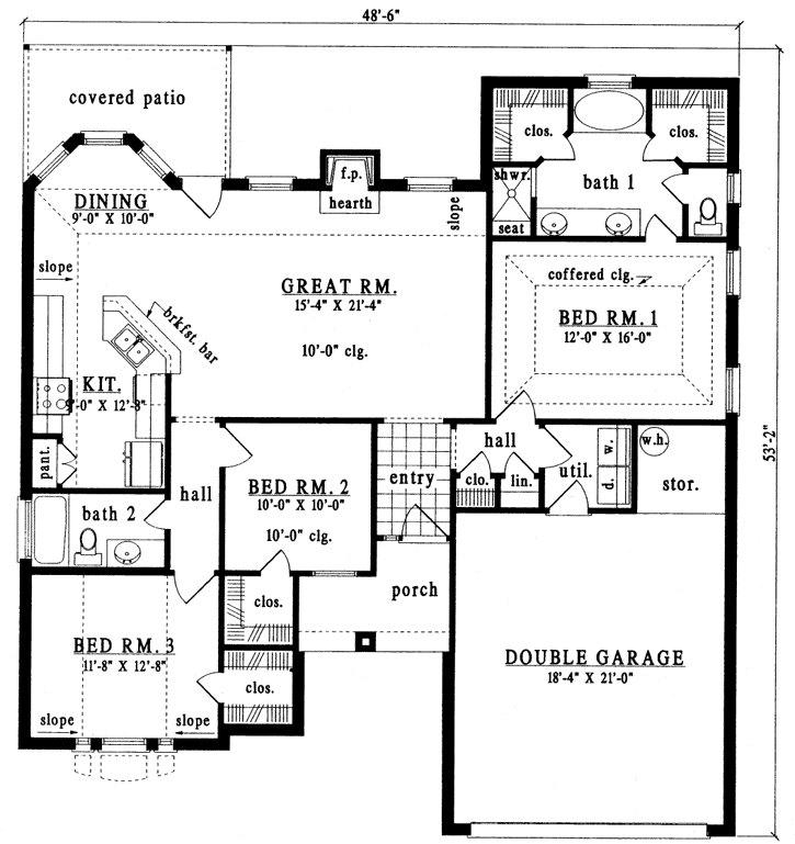 Main Floor Plan: 75-206