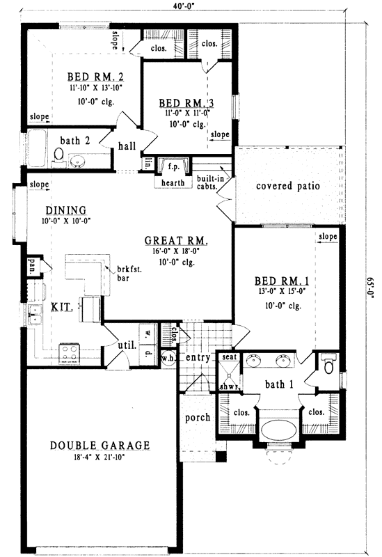 Main Floor Plan: 75-208