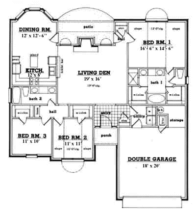 Main Floor Plan: 75-211