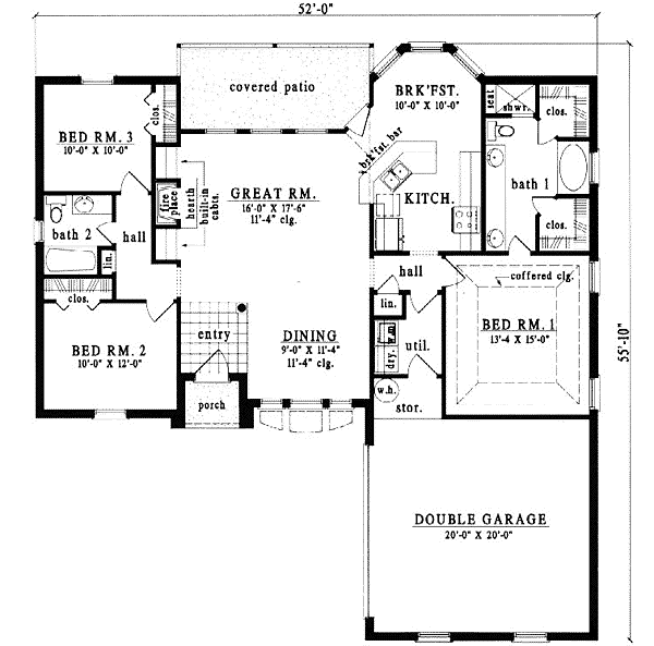 Main Floor Plan: 75-213