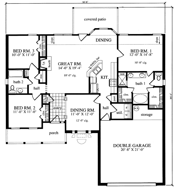 Main Floor Plan: 75-217