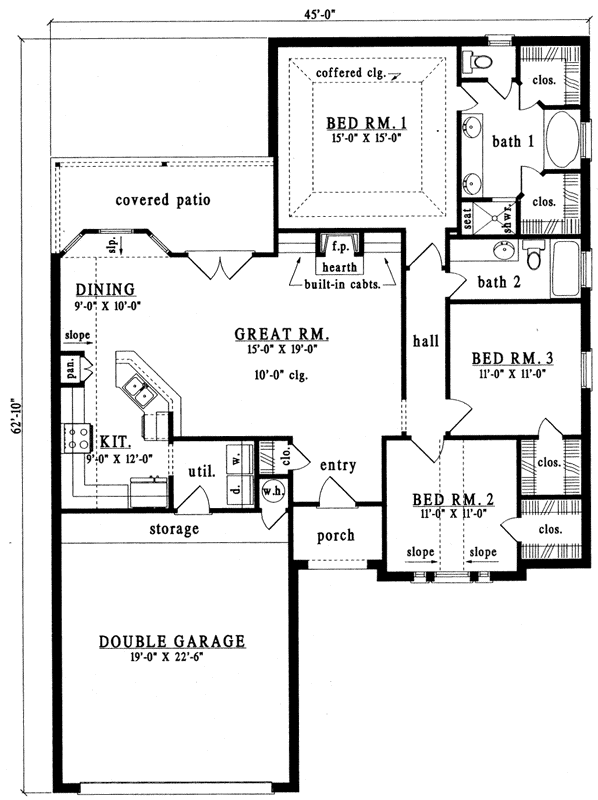 Main Floor Plan: 75-218