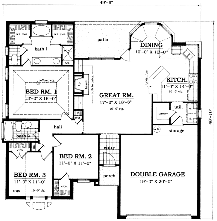 Main Floor Plan: 75-220