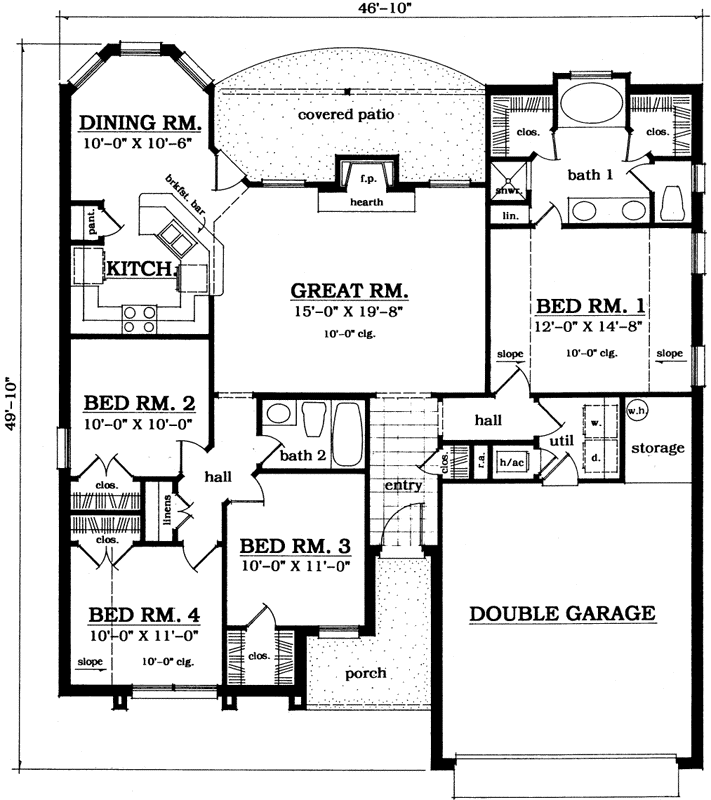 Main Floor Plan: 75-222