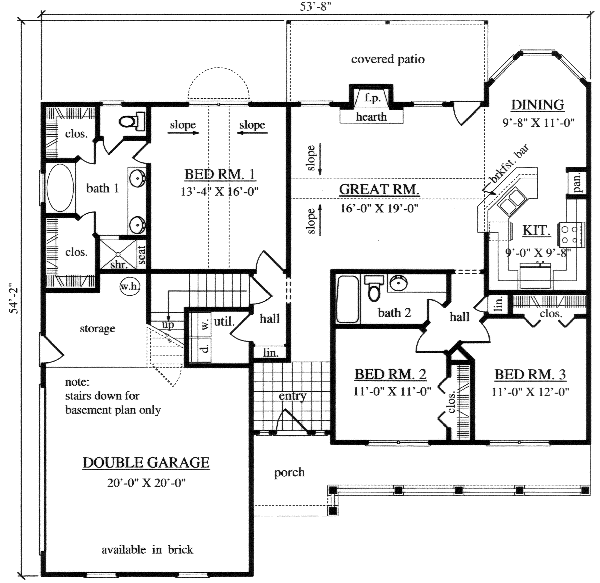 Main Floor Plan: 75-223