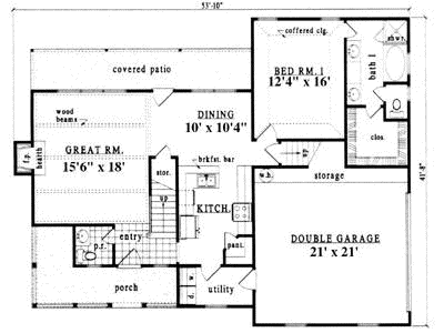 Main Floor Plan: 75-224