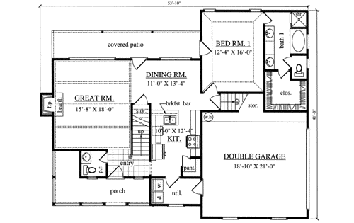 Main Floor Plan: 75-225