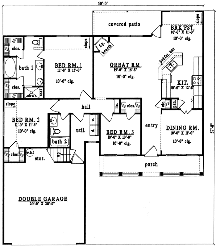 Main Floor Plan: 75-228
