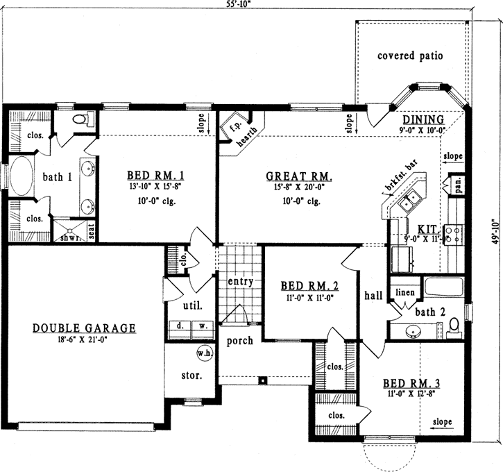 Main Floor Plan: 75-232