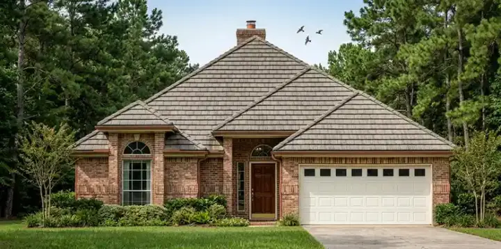 Traditional house plans 75-234 - front exterior, 1,586 sq ft, 4 bed, 2 bath house plans | Monster House Plans