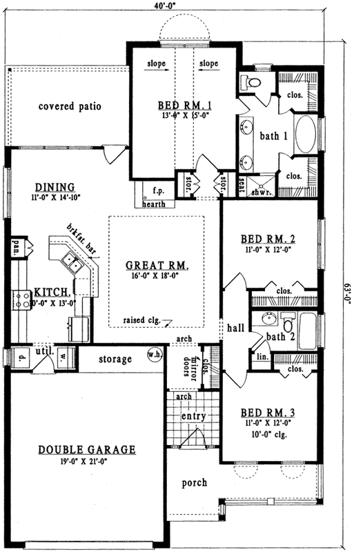 Main Floor Plan: 75-235