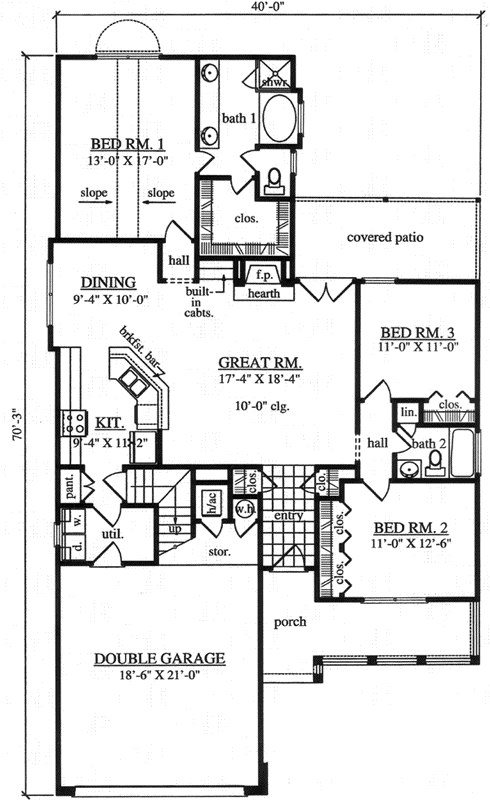 Main Floor Plan: 75-240