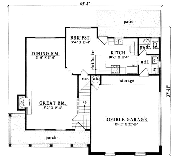 Main Floor Plan: 75-243