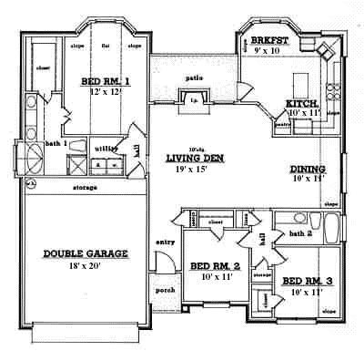 Main Floor Plan: 75-245