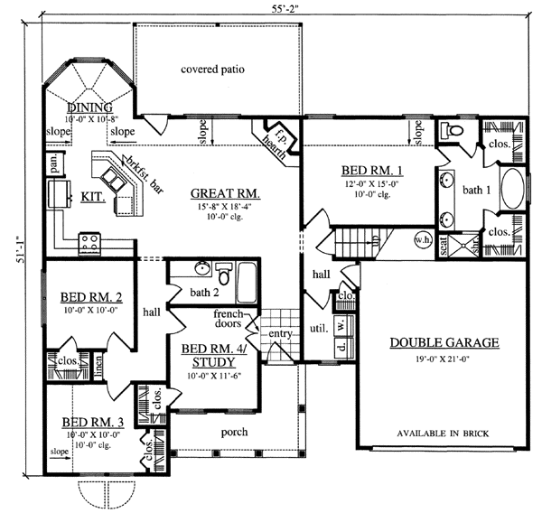 Main Floor Plan: 75-246